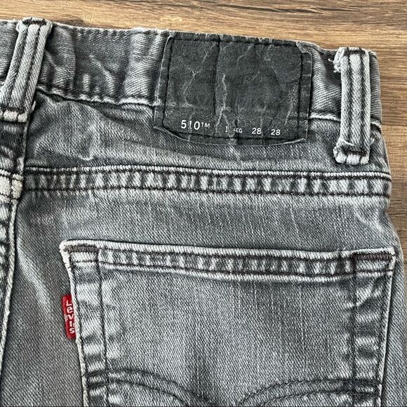 Levi’s 510 Gray Skinny Jeans Sz 16 Reg W28xL28 - Picture 4 of 12